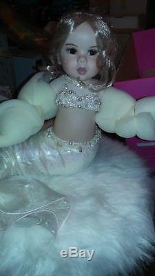 Rare Stunning Vintage Marie Osmond Mermaid Porcelain Bisque Doll L. E Only 150