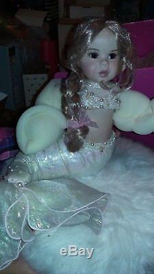 Rare Stunning Vintage Marie Osmond Mermaid Porcelain Bisque Doll L. E Only 150