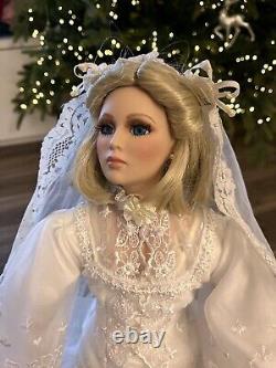 Rare! The Carmela Collection Vintage Porcelain Bridal Doll Limited Edition