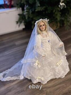 Rare! The Carmela Collection Vintage Porcelain Bridal Doll Limited Edition
