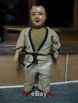 Rare Unknown Japan China Judo Karate Vintage Antique Doll Porcelain Toy