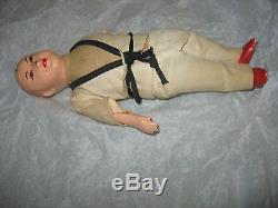 Rare Unknown Japan China Judo Karate Vintage Antique Doll Porcelain Toy