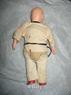 Rare Unknown Japan China Judo Karate Vintage Antique Doll Porcelain Toy