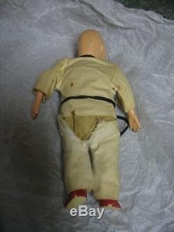 Rare Unknown Japan China Judo Karate Vintage Antique Doll Porcelain Toy