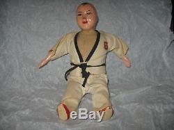 Rare Unknown Japan China Judo Karate Vintage Antique Doll Porcelain Toy