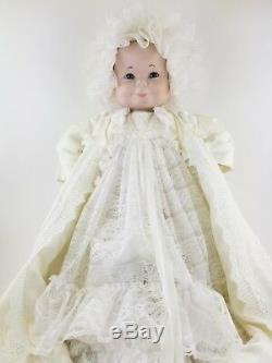 Rare Vintage Adorable Three Face Baby Doll Smile Cry Sleep Complete Outfit