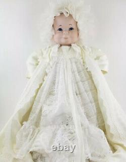 Rare Vintage Adorable Three Face Baby Doll Smile Cry Sleep Complete Outfit