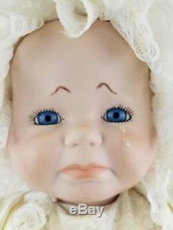 Rare Vintage Adorable Three Face Baby Doll Smile Cry Sleep Complete Outfit