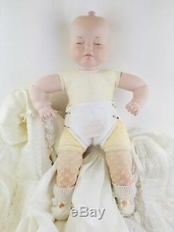 Rare Vintage Adorable Three Face Baby Doll Smile Cry Sleep Complete Outfit