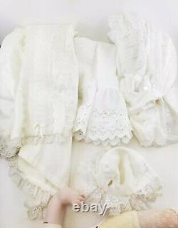 Rare Vintage Adorable Three Face Baby Doll Smile Cry Sleep Complete Outfit