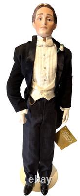 Rare Vintage Franklin Heirloom Porcelain Groom Doll 22