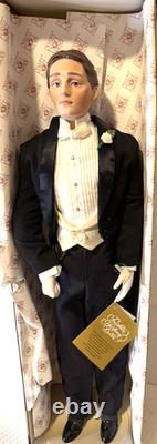 Rare Vintage Franklin Heirloom Porcelain Groom Doll 22