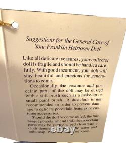 Rare Vintage Franklin Heirloom Porcelain Groom Doll 22