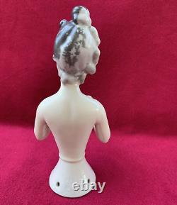 Rare Vintage German Goebel Half Doll Porcelain Figurine 7.25 Inch Tall