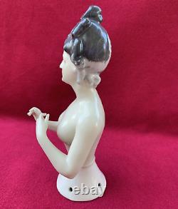 Rare Vintage German Goebel Half Doll Porcelain Figurine 7.25 Inch Tall