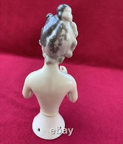 Rare Vintage German Goebel Half Doll Porcelain Figurine 7.25 Inch Tall