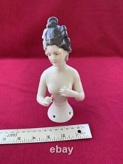 Rare Vintage German Goebel Half Doll Porcelain Figurine 7.25 Inch Tall