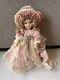 Rare Vintage Mbi Pamela Erff Porcelain Doll Fancy Pink Outfit Hat Lace Pearls