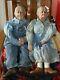 Rare Vtg William Wallace Jr Doll Set Old Man Woman Couple Grandparents 1994