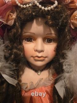 Realistic 45 Inch Tall Vintage 1990s 2000s Victorian Porcelain Doll