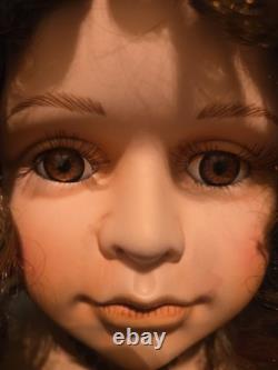 Realistic 45 Inch Tall Vintage 1990s 2000s Victorian Porcelain Doll