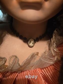 Realistic 45 Inch Tall Vintage 1990s 2000s Victorian Porcelain Doll