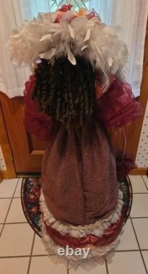 Realistic 45 Inch Tall Vintage 1990s 2000s Victorian Porcelain Doll
