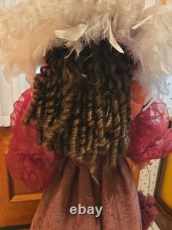 Realistic 45 Inch Tall Vintage 1990s 2000s Victorian Porcelain Doll