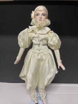 Rear vintage Pierrot doll, 1930 French pantomime character