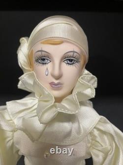 Rear vintage Pierrot doll, 1930 French pantomime character