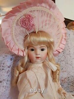 Reduced! Antique Reproduction Jumeau Doll 24 Inches Tall Sweet Expression
