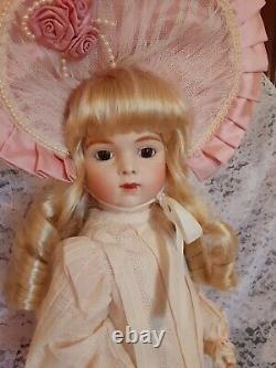 Reduced! Antique Reproduction Jumeau Doll 24 Inches Tall Sweet Expression