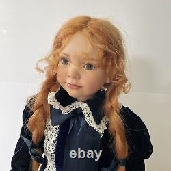 Renate Hockh Mareen 25 in. Hand Painted Vintage Porcelain Doll #6/300 with Box