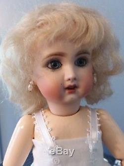 Repro Vintage Bleuette Porcelain Doll with Silk Dress Ensemble Choice of Wigs