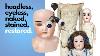 Restoring Stained Headless Eyeless Antique Bisque Doll