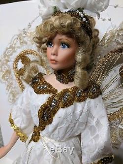 Rustie All Porcelain Doll Angellete Collectible Angel Doll Vintage Rare 20