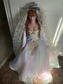 Rustie Bridal Porcelain Doll with Wedding Dress & Vail 34