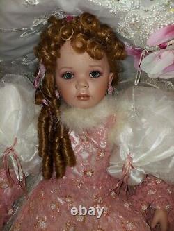 Rustie Porcelain Victorian Glamorous Vintage Doll Dusty Rose 2002