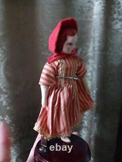 Ruth Gibbs China Doll Vintage 1940s Rare Porcelain Lovely With Display Stand