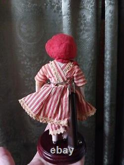 Ruth Gibbs China Doll Vintage 1940s Rare Porcelain Lovely With Display Stand