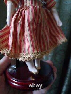 Ruth Gibbs China Doll Vintage 1940s Rare Porcelain Lovely With Display Stand