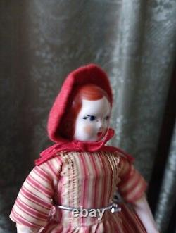 Ruth Gibbs China Doll Vintage 1940s Rare Porcelain Lovely With Display Stand