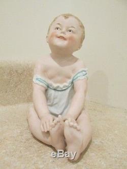 S20 Antique Gebruder Heubach Bisque Porcelain China Piano Baby Germany Sitting