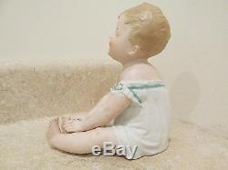 S20 Antique Gebruder Heubach Bisque Porcelain China Piano Baby Germany Sitting