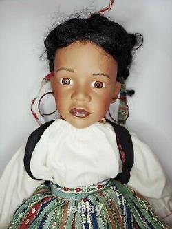 SIGIKID Rare Vintage Porcelain Doll name Layla As real girl Esche Germany