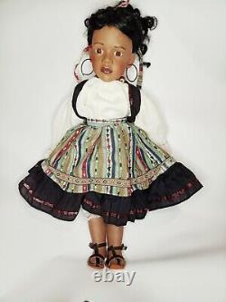SIGIKID Rare Vintage Porcelain Doll name Layla As real girl Esche Germany