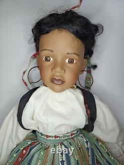 SIGIKID Rare Vintage Porcelain Doll name Layla As real girl Esche Germany