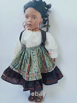 SIGIKID Rare Vintage Porcelain Doll name Layla As real girl Esche Germany