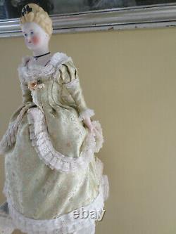 SUPERB! Alt Beck & Gottschalk Antique 18 Parian Doll Molded Jewel & Bodice