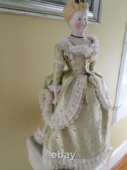 SUPERB! Alt Beck & Gottschalk Antique 18 Parian Doll Molded Jewel & Bodice